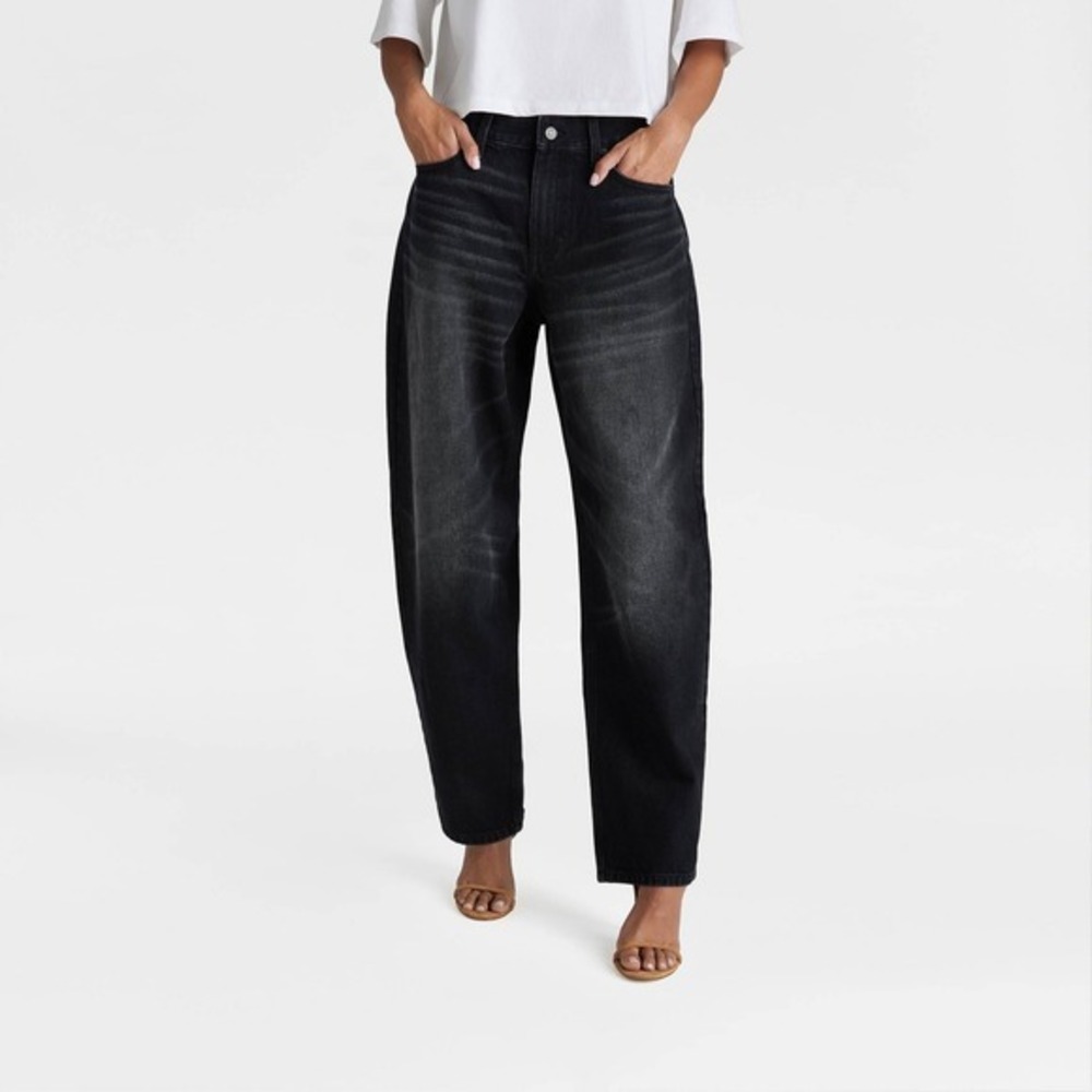 KBB by KAHLANA x Target Size 10 M Mid-Rise Wide Leg The Kahlana Jean Black Jeans